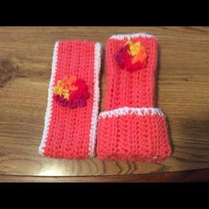 Fingerless Mittens w/Headband